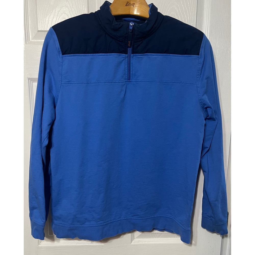 Le Tigre Mens Pullover 1/4 Zip Color Block Long Sleeve Casual Top sz large